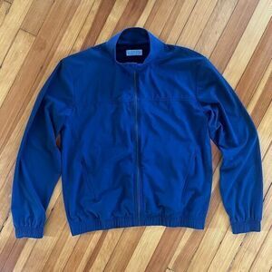 Outdoor Voices Full Zip Lightweight Jacket in Navy Blue Size M